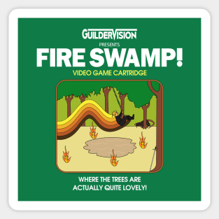 Fire Swamp Arcade Sticker